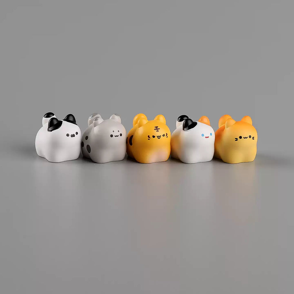 Nine Energetic Kittens Mini Figurines