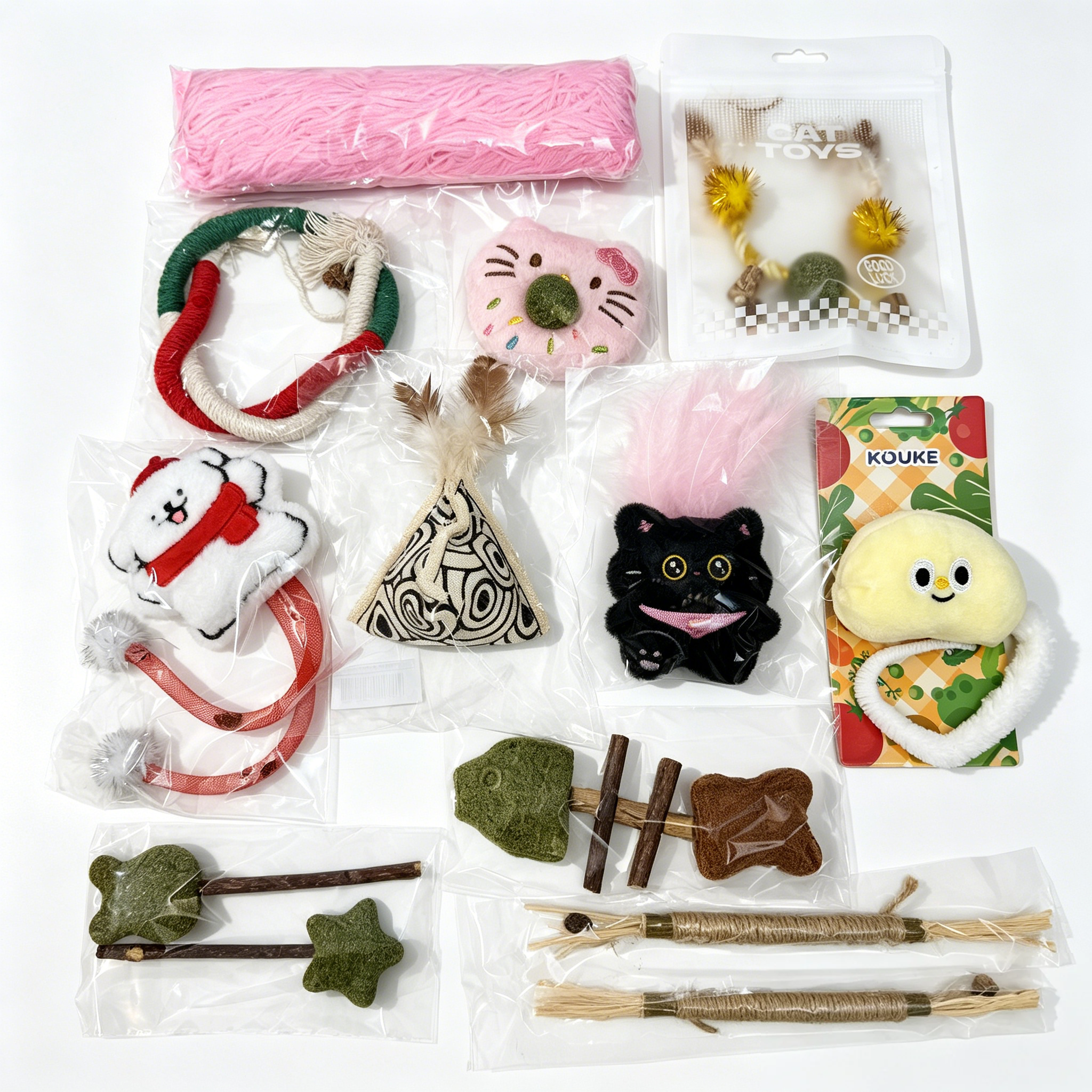 5 Sets Fixed Matching Cat Toy Bundles