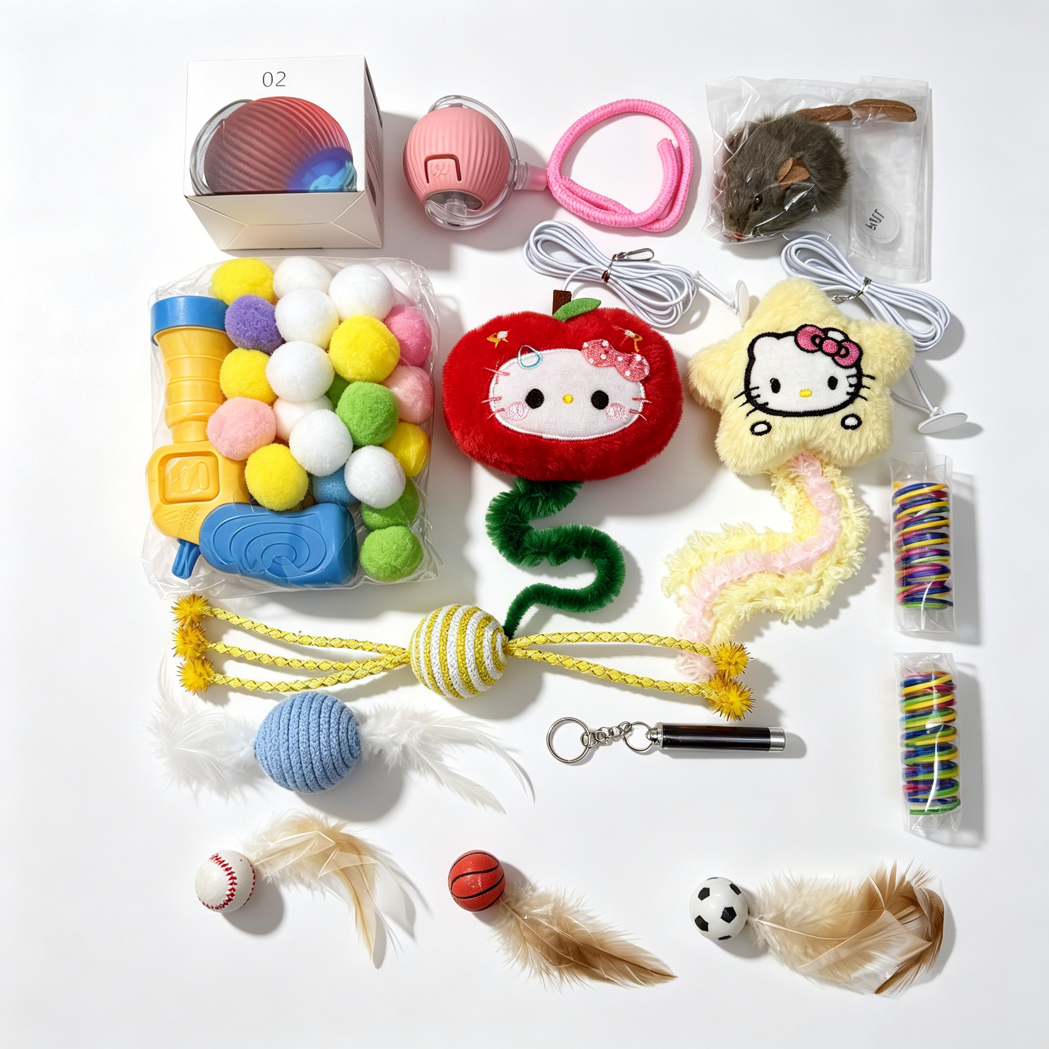 5 Sets Fixed Matching Cat Toy Bundles