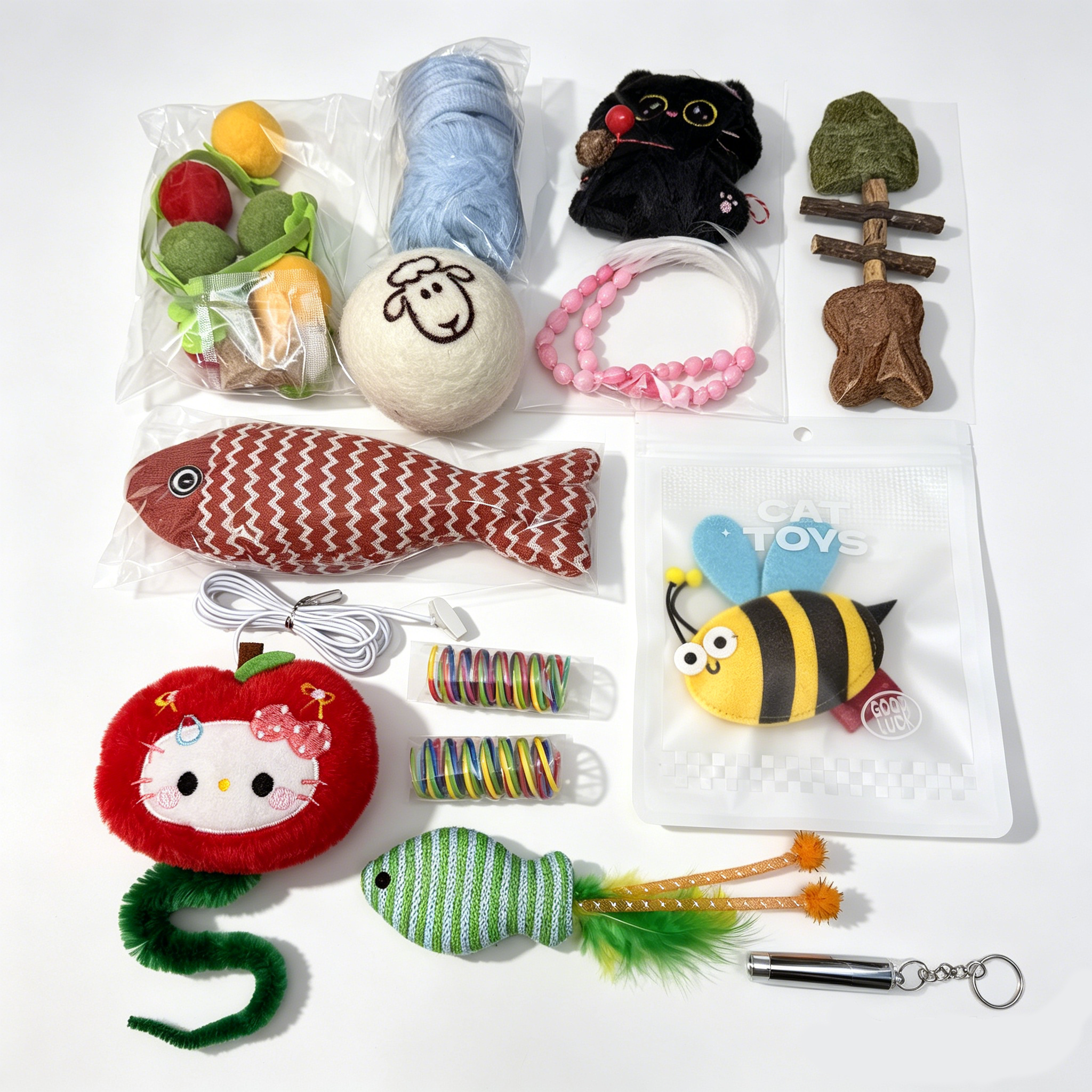 5 Sets Fixed Matching Cat Toy Bundles